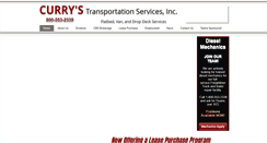 Desktop Screenshot of currystransportation.com